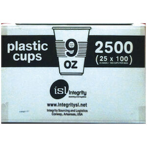 CUP 9 OZ PLASTIC 2500/CS